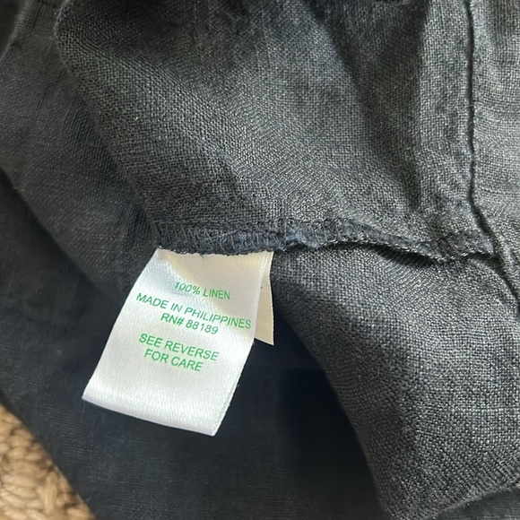 Lilly Pulitzer 100% Linen Edelyn Swing Shift Dress In Black. Size 6 - Picture 8 of 12